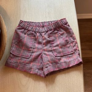 Kids shorts|Wonder Nation|S(6-6X)|Purple plaid,orange,magenta